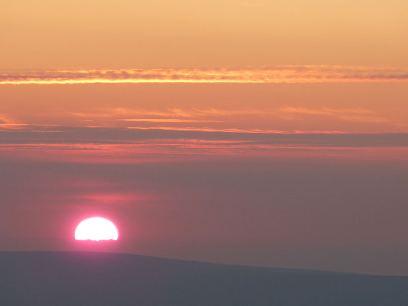 Sunset on Pendle